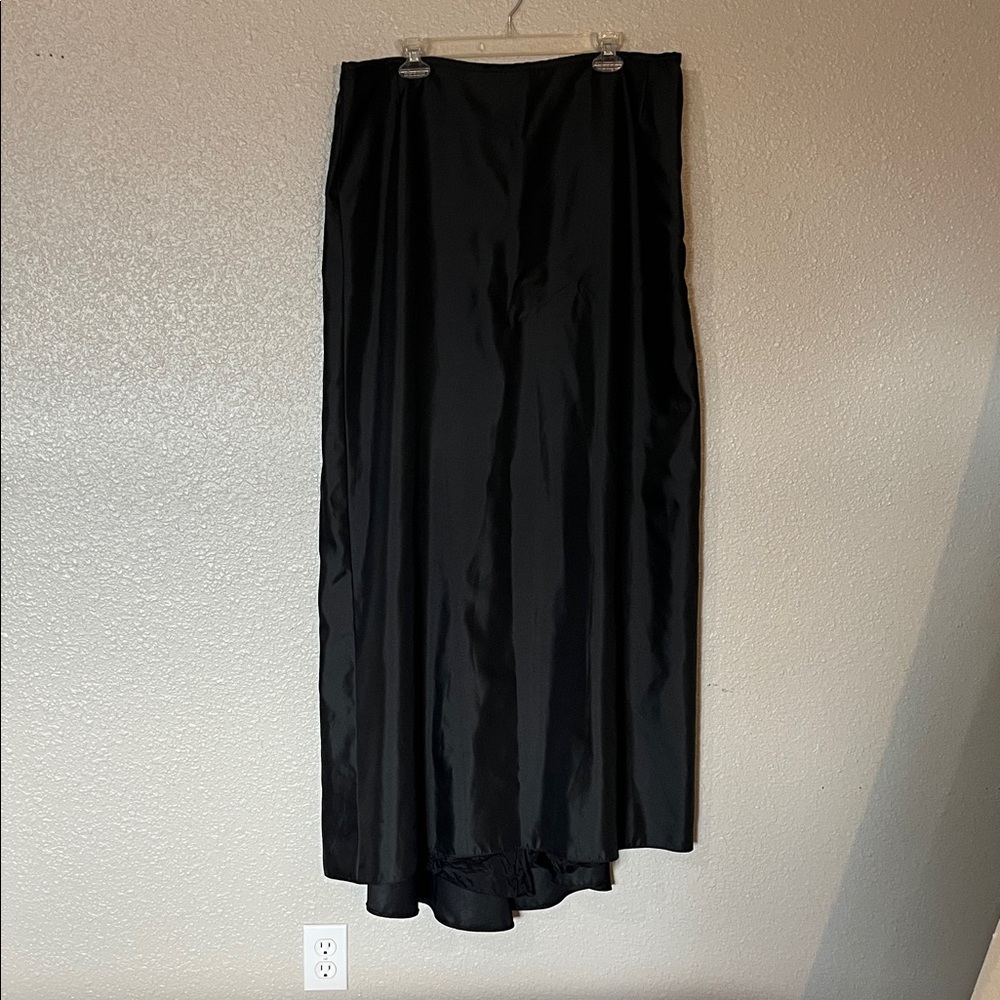 Chadwicks Classic Formal Black Skirt with Train Size 18W